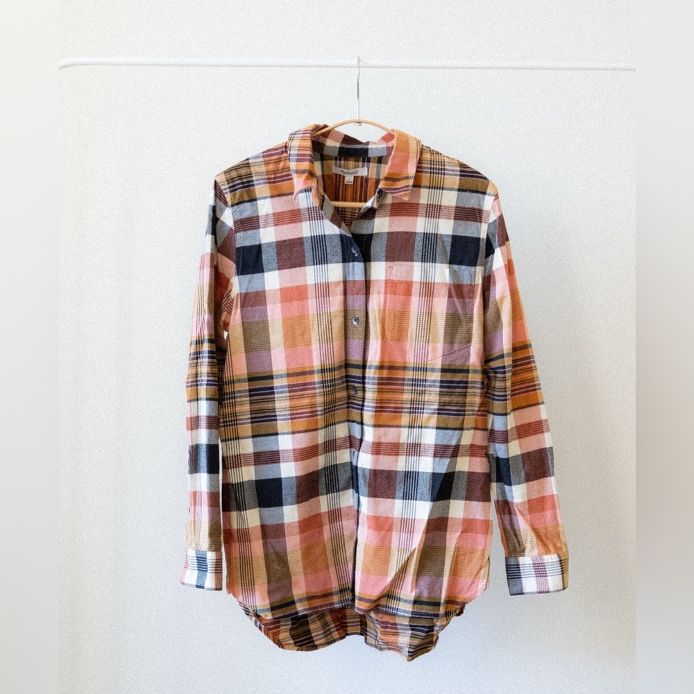 Madewell Plaid Shirt in Warm Tones